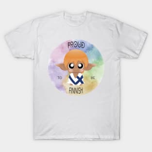 Proud to be Finnish (Sleepy Forest Creatures) T-Shirt